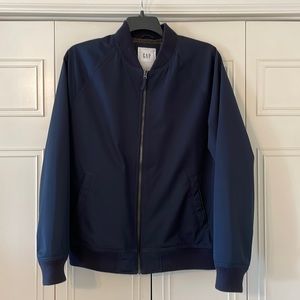 Navy Blue Bomber Jacket